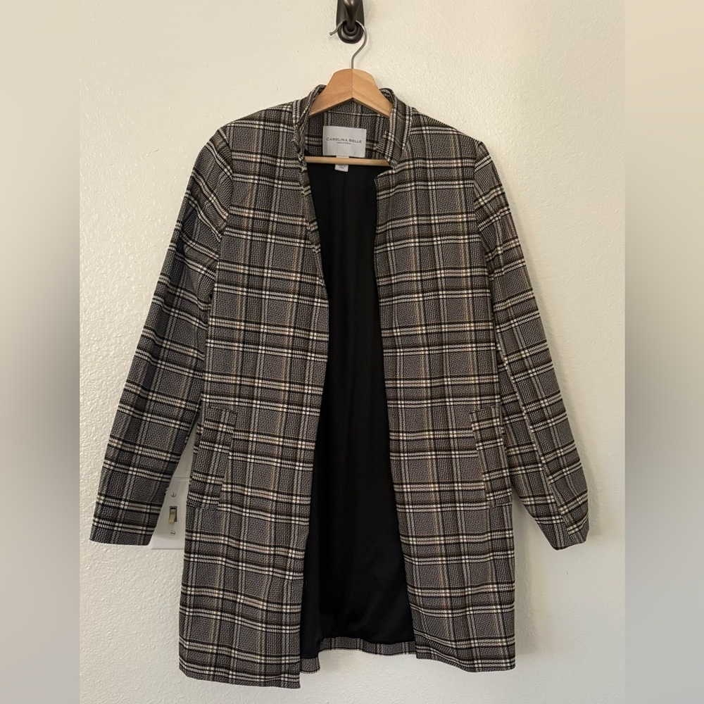 Long Checkered Jacket